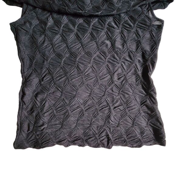 STUDIO JPR Black Textured Blouse Top sz M - Picture 5 of 11